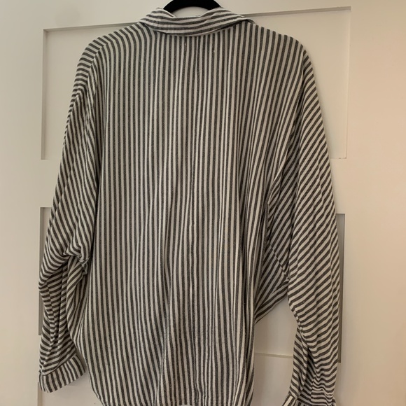 Urban Outfitters striped button up top - Picture 2 of 2